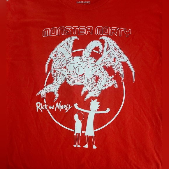 Rick and Morty Monster Morty Brand New T Shirt  Size L Red Adult Swim TV Show - Picture 3 of 5
